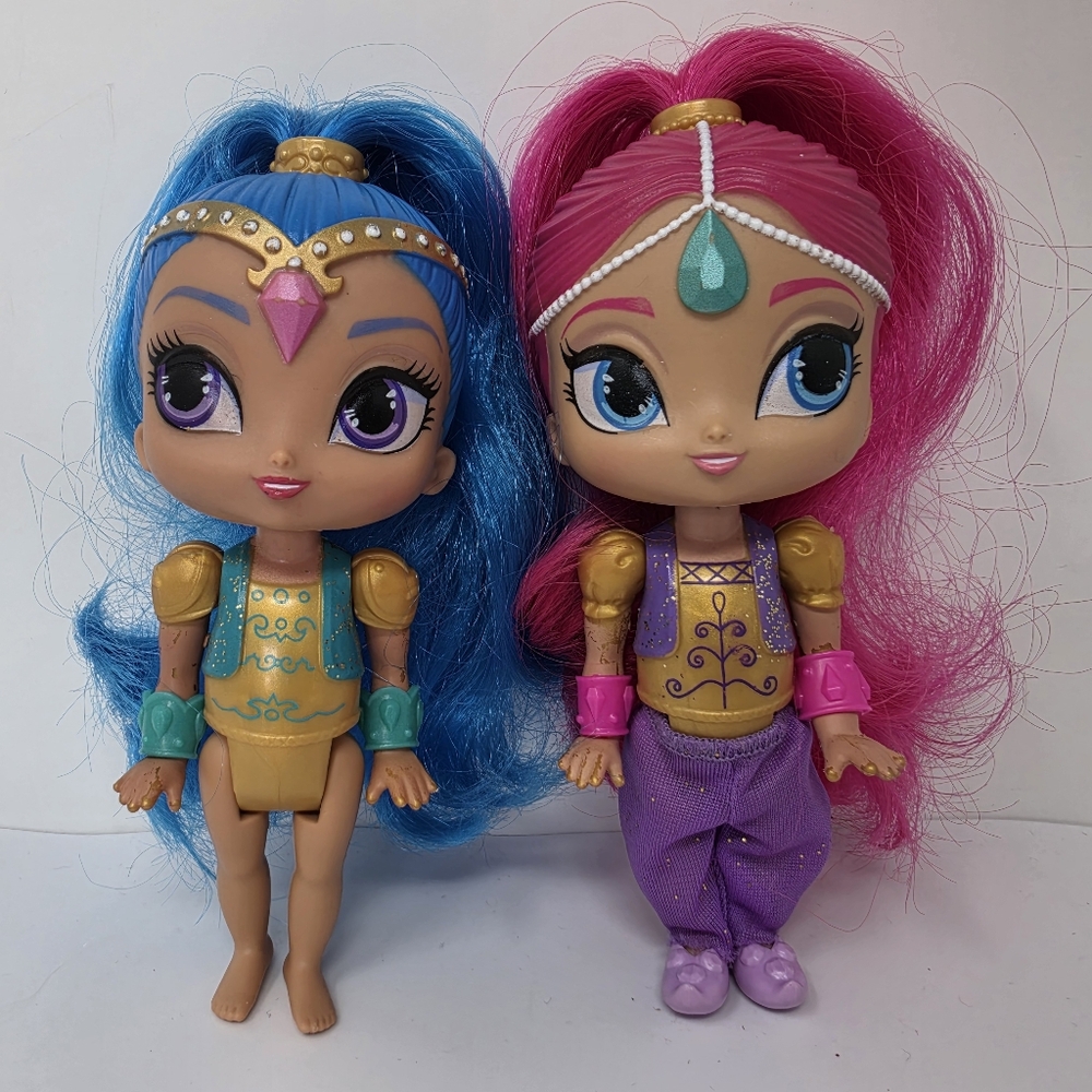 Shimmer and Shine Genies Doll Lot of 2